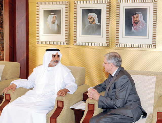 "..وخلال استقباله وفد الجامعات البرتغالية \t\t\t\t وام"
