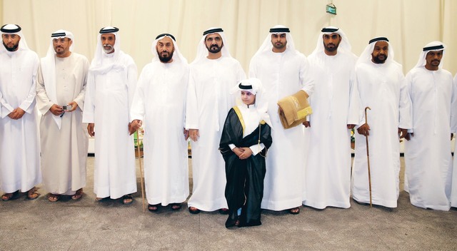 "محمد بن راشد خلال حضوره أفراح المنصوري   \tتصوير: محمد هشام"
