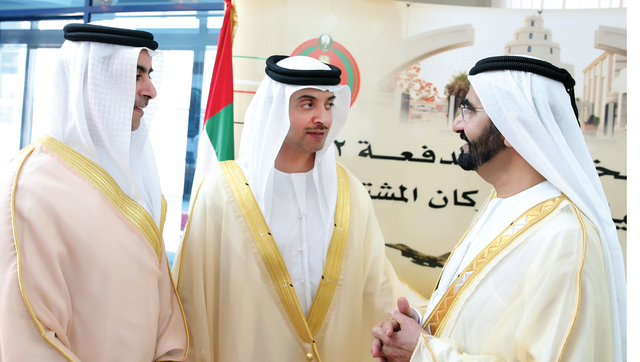 "محمد بن راشد وهزاع وسيف بن زايد في حديث حول قضايا الوطن والمواطن"