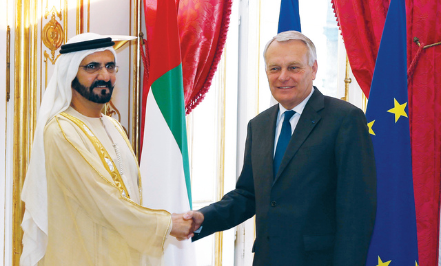 ".. وسموه مصافحاً جان مارك أيرولت"