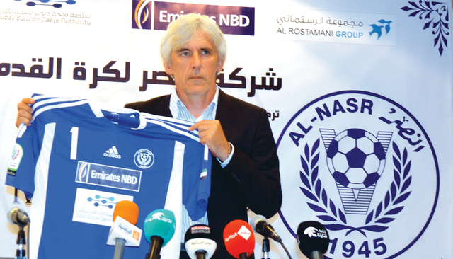 "المدرب الصربي يحمل قميص النصر\t \tالبيان"