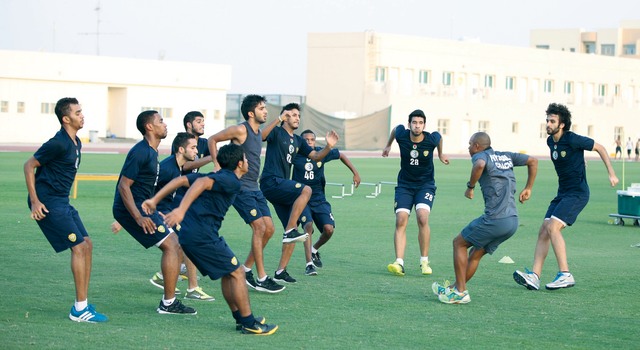 "جانب من تدريبات اللياقة \tمن المصدر"