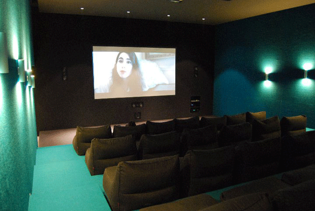 "قاعة السينما في مقهى البافيليون"