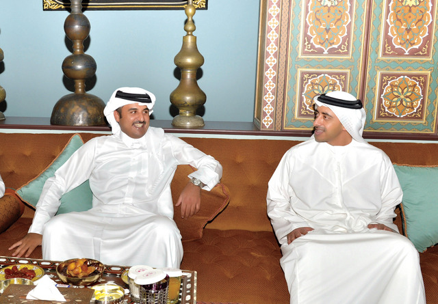 "تميم بن حمد وعبد الله بن زايد"