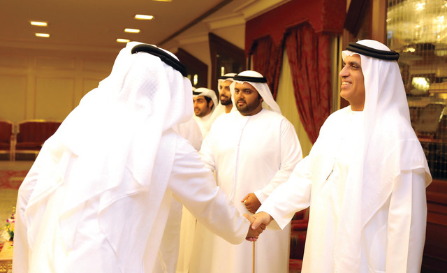 "حاكم رأس الخيمة يستقبل ولي عهد الفجيرة                وام"