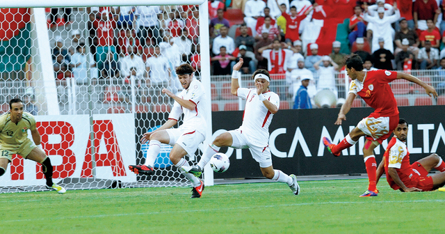 "من مباراة بين منتخب الأردني وعمان\t من المصدر"