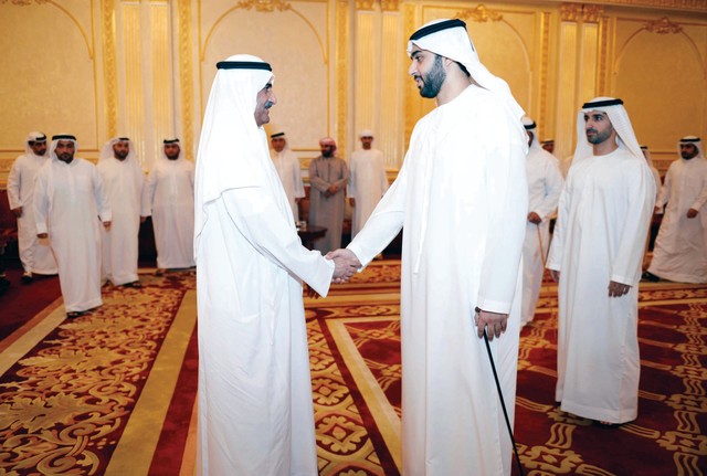 "حاكم الفجيرة يستقبل ولي عهد أم القيوين                  وام"