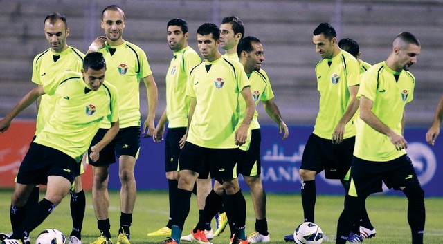 "تدريبات متواصلة للمنتخب الأردني استعداداً لملحق تصفيات المونديال \tمن المصدر"