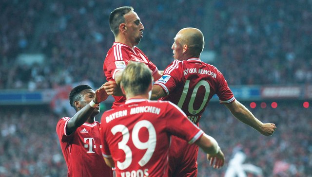 "فرحة نجوم بارين بالفوز \t\t\t أف ب"