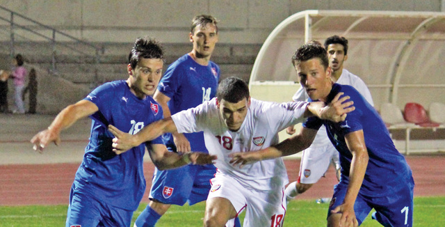 "من مباريات المنتخب في معسكر تركيا \tمن المصدر"