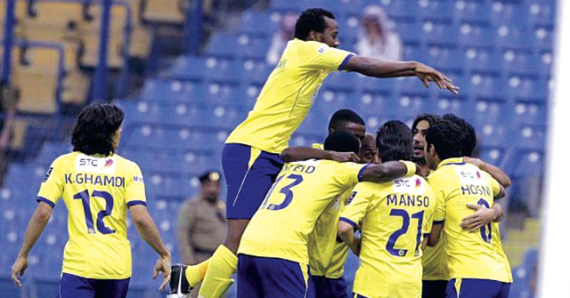 "الفرحة النصراوية تكررت مرتين \t من المصدر"