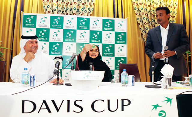 "خلال المؤتمر الصحافي للبطولة وإجراء القرعة\t تصوير ــــ ويلسون اكسفير"