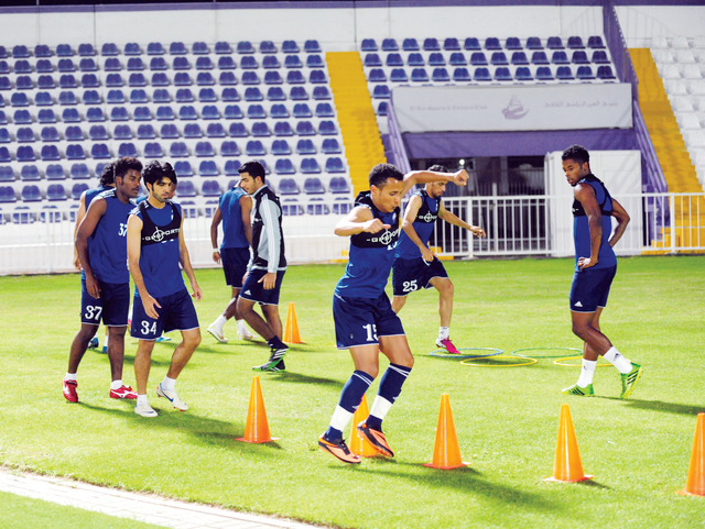 "من تدريبات العين استعداداً لعجمان\t\tالبيان"
