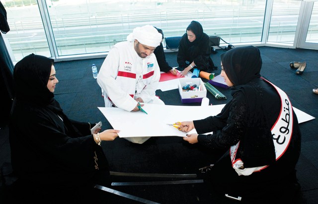 "خلال لقاء المتطوعين استعداداً للحدث الرياضي الكبير من المصدر"