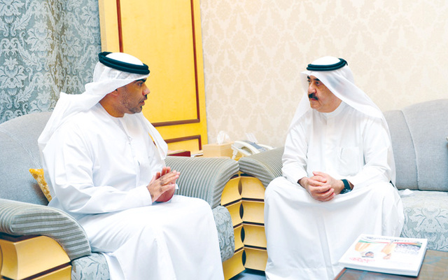 "سعود المعلا متحدثاً إلى مجلة »درع الوطن« وام"