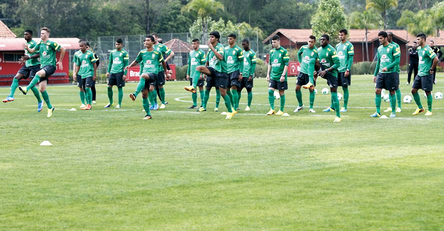 "جانب من تدريبات سابقة لمنتخب البرازيل\t من المصدر"