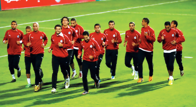 "المنتخب المصرى يكثف اعداده لمواجهة غانا\tمن المصدر"