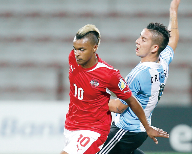 "لازارو لاعب النمسا رقم 10تصوير : مجدي اسكندر"