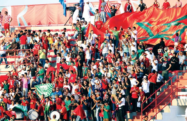 "جمهور المغرب يؤازر فريقه بقوة اليوم \t البيان"
