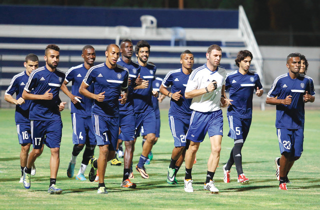 "تدريبات سابقة للنصر \tالبيان"