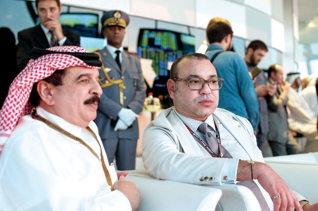 "حمد بن عيسى ومحمد السادس يتابعان الجولة الختامية بياس \tوام"