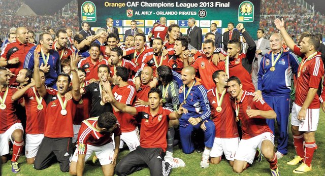 الأهلي يحتفل باللقب الافريقي الثامن