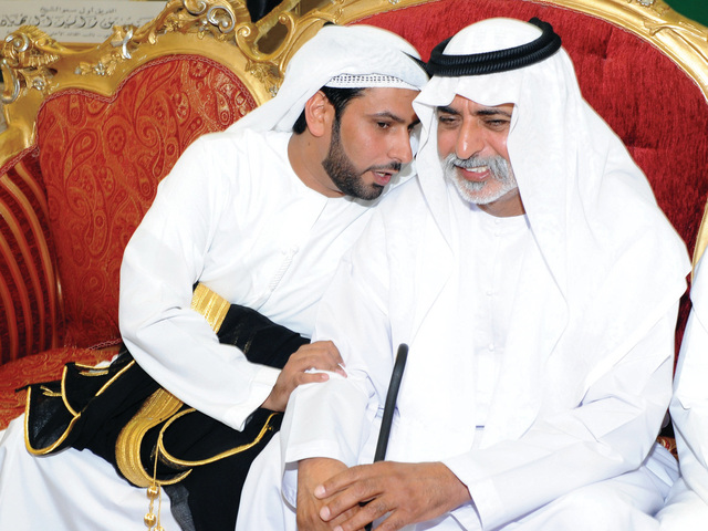 "نهيان بن مبارك في حوار مع العريس"
