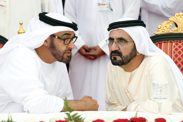 "وسموه في حديث مع محمد بن زايد خلال العرض"