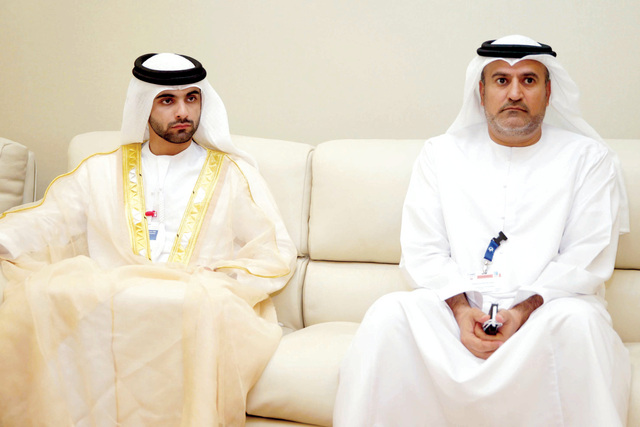 "منصور بن محمد خلال اللقاء"