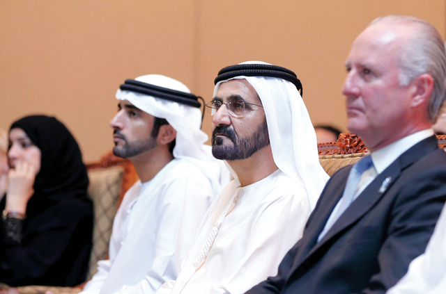 "محمد بن راشد وحمدان بن محمد وريم الهاشمي وستوول"