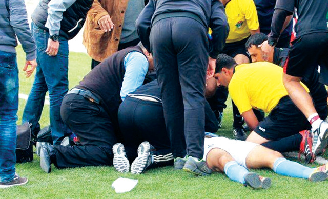 "محاولات لإنعاش الفقيد الخوالدة قبل أن يقضي نحبه\tالبيان"