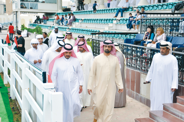 "عمار النعيمى تابع منافسات بطولة جمال الخيل باهتمام\tمن المصدر"