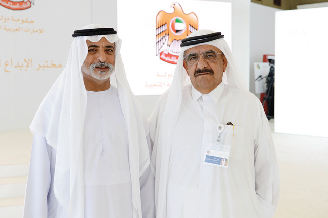 "حمدان بن راشد ونهيان بن مبارك"