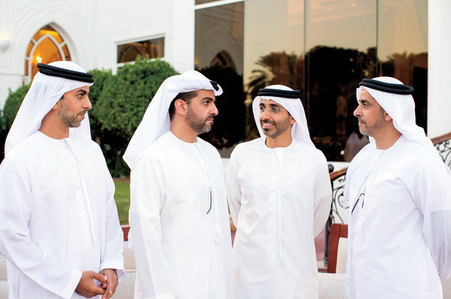"سيف وحامد وذياب وعمر بن زايد"
