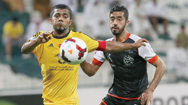 "الوصل إلى ربع نهائي الكأس بعد الفوز على عجمان\tتصوير - غلام كاركر"