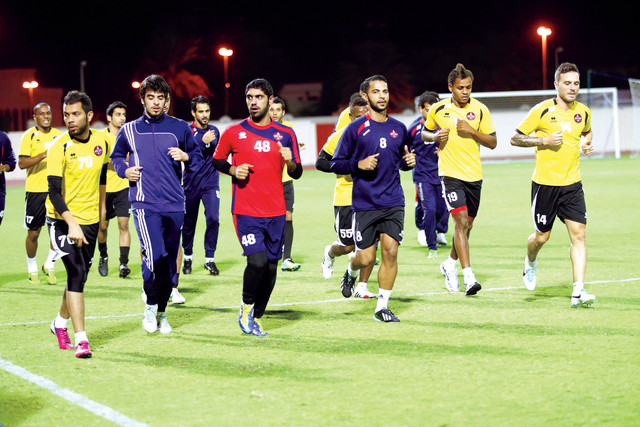 "أولى تدريبات الشعب مع المدرب التركي \t تصوير: يونس يونس"