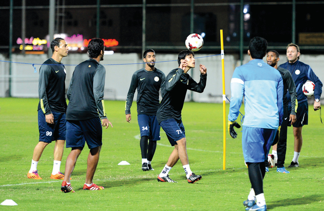 "مران ناجح للجزيرة قبل مواجهة اليوم \t\t البيان"