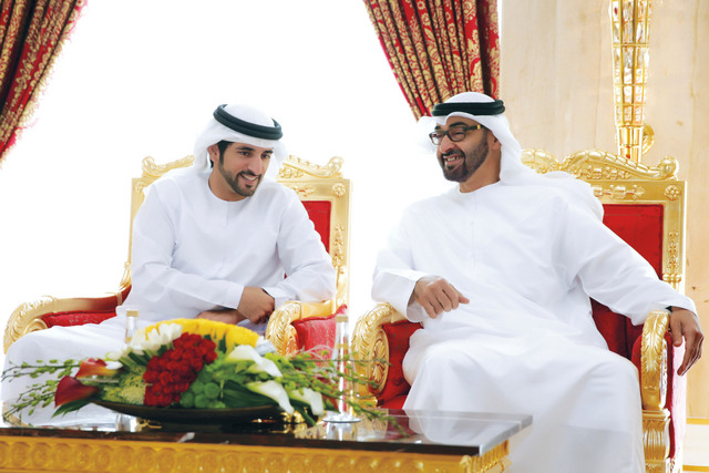 "محمد بن زايد وحمدان بن محمد"