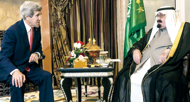 "خادم الحرمين الشريفين يجتمع بكيري \t\t رويترز"