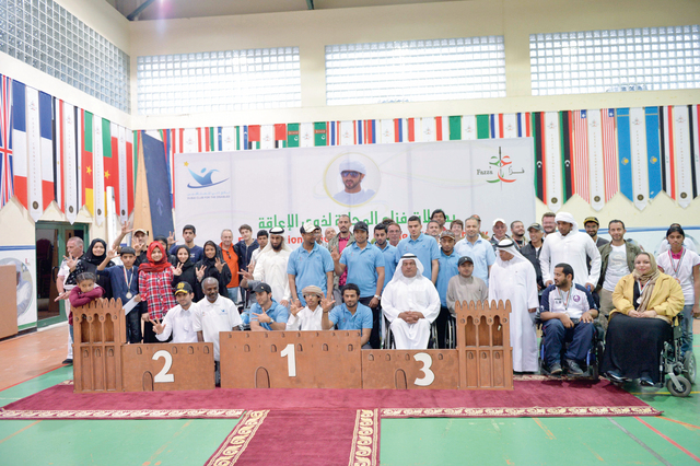 "جانب من تتويج أبطالنا المعاقين\t تصوير: جابر عابدين"