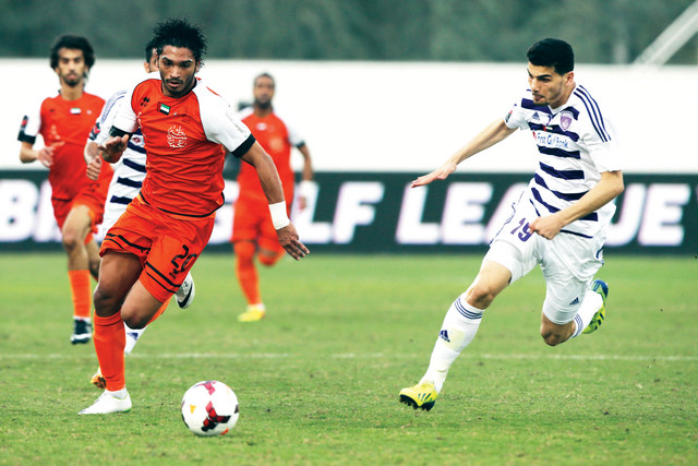 "العين لم ينجح في عبور عجمان تصوير - يونس يونس"