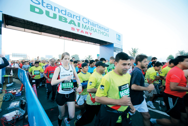 "ماراثون دبي يحقق تقدماً كبيراً في التصنيف الدولي   \t     تصوير: عمران خالد"