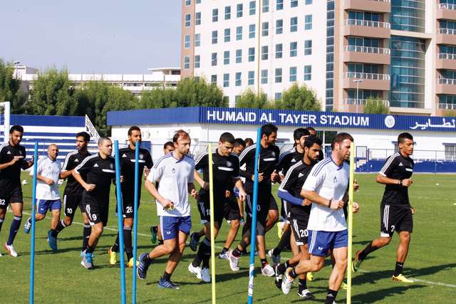 "من تدريبات النصر استعداداً لمواجهة الإمارات اليوم البيان"