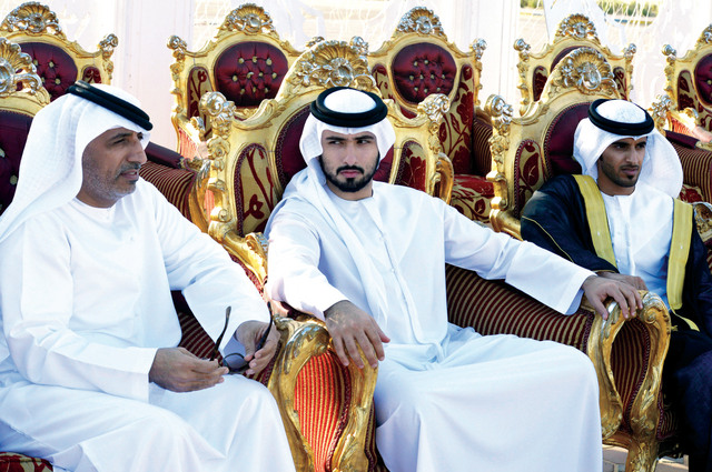 "ماجد بن محمد لدى حضوره الحفل \t وام"