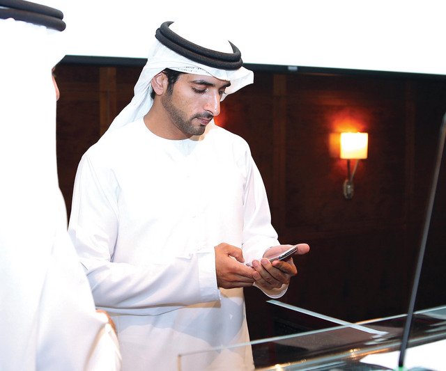 "حمدان بن محمد خلال إطلاق مركز دبي للصيرفة والتمويل الإسلامي"