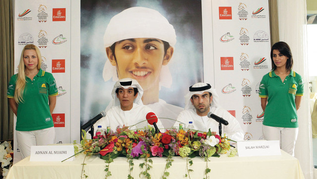 "خلال الإعلان عن سباق زايد بن منصور للقدرة"