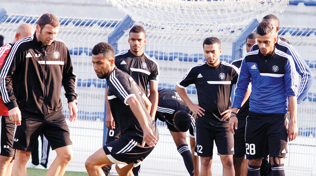 "من تدريبات النصر استعداداً للبسيتين البحريني \t البيان"