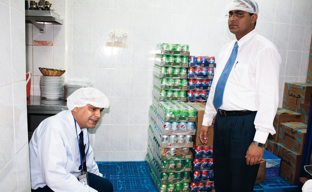 "خلال إحدى حملات التفتيش على الأغذية \t البيان"