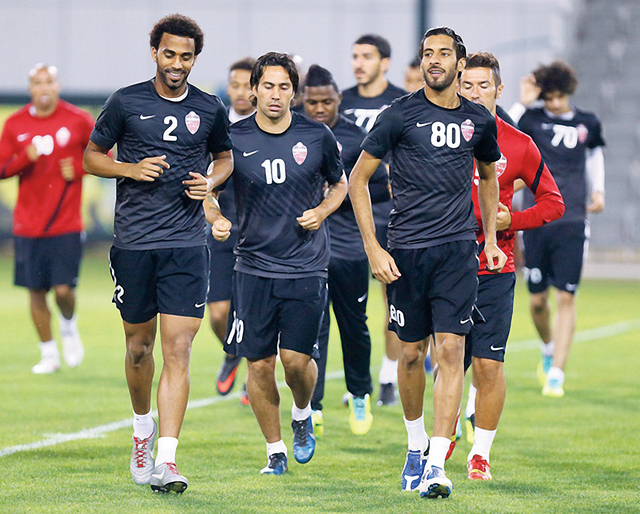 "الأهلي واصل تدريباته من دون راحةالبيان"
