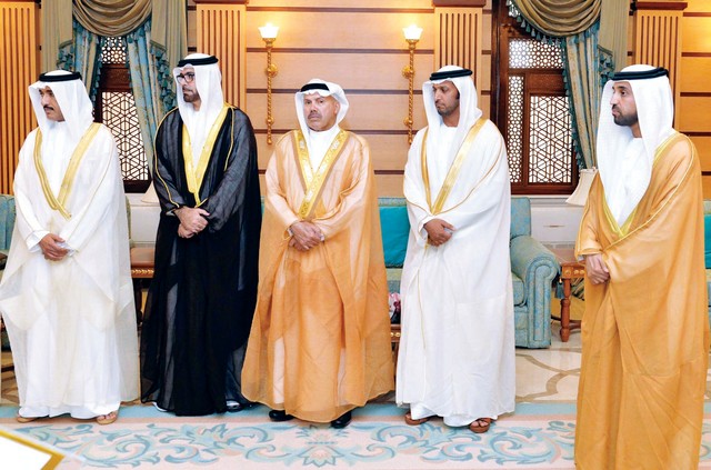 "محمد القرقاوي وأحمد جمعة الزعابي ومصبح الفتان وعبدالله آل حامد وخليفة سليمان"
